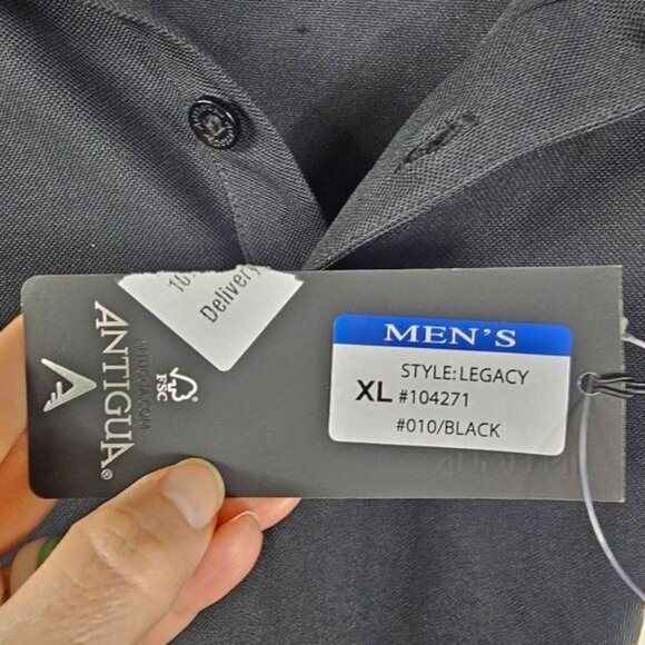 Antigua Louisville Cardinals Mens Black Polo Shirt Sz XL Collegiate Wear NCAA - Picture 5 of 12